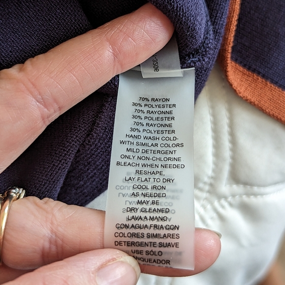 Vince Camuto NWT Navy Blue Lightweight Belted Sweater Dress Size M - Picture 4 of 5